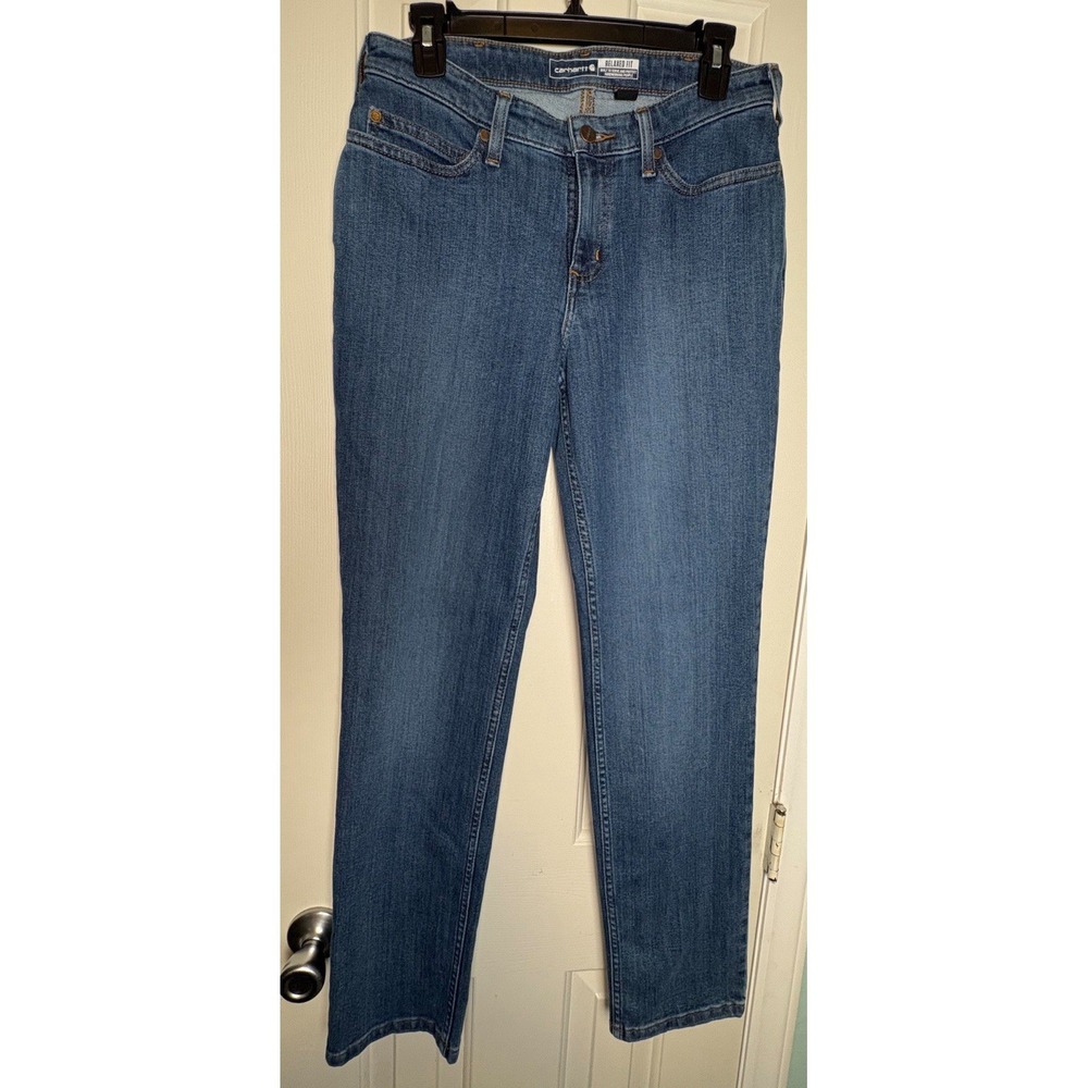 Carhartt Rugged Flex Relaxed Fit Women's Jeans Sz 4 Reg NWT BD5383 W
